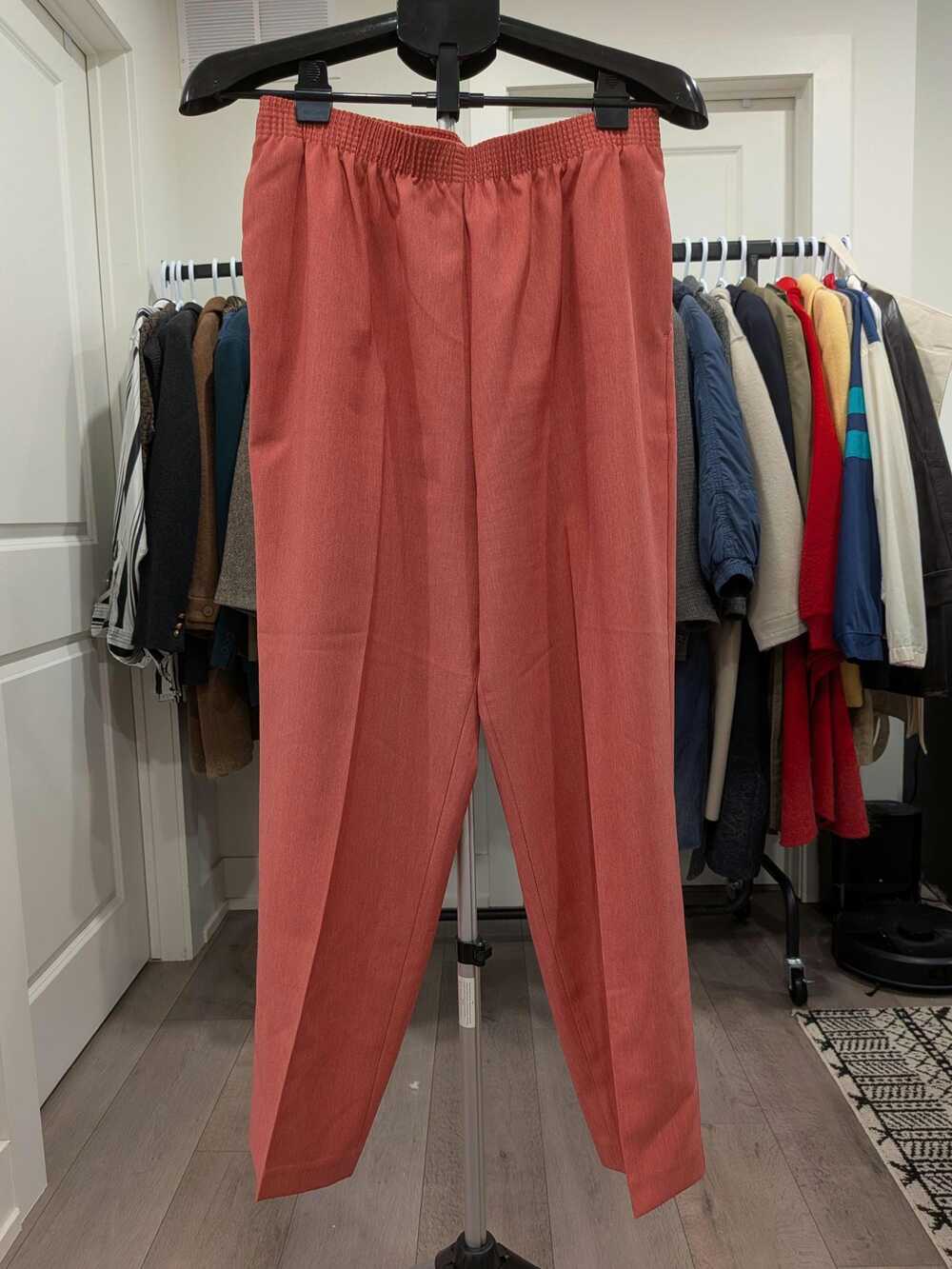 Vintage 90s/Y2K Alia Coral Pleated Trousers Size 14P Made in Canada